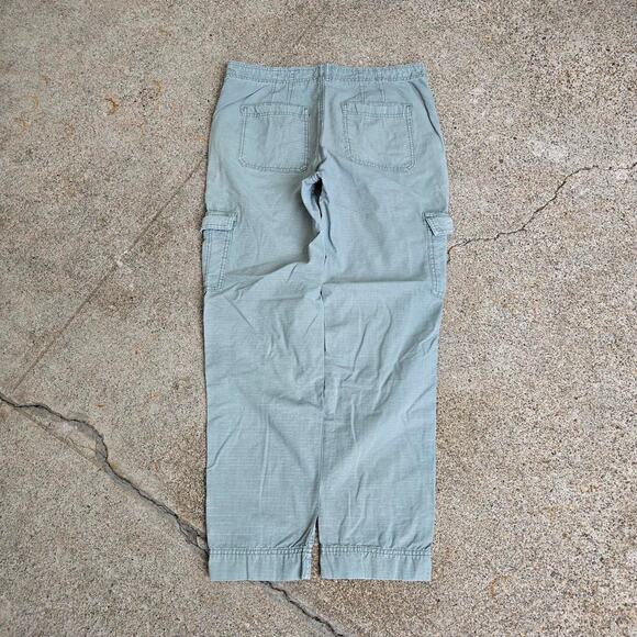 Vtg Y2k ANTHROPOLOGIE Plain Earthtone Multipocket Surplus Cargo Pants Sz 29 - Picture 3 of 7